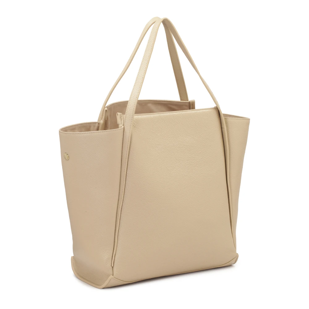Kazar Grote trapeziumvormige schoudertas Beige Dames