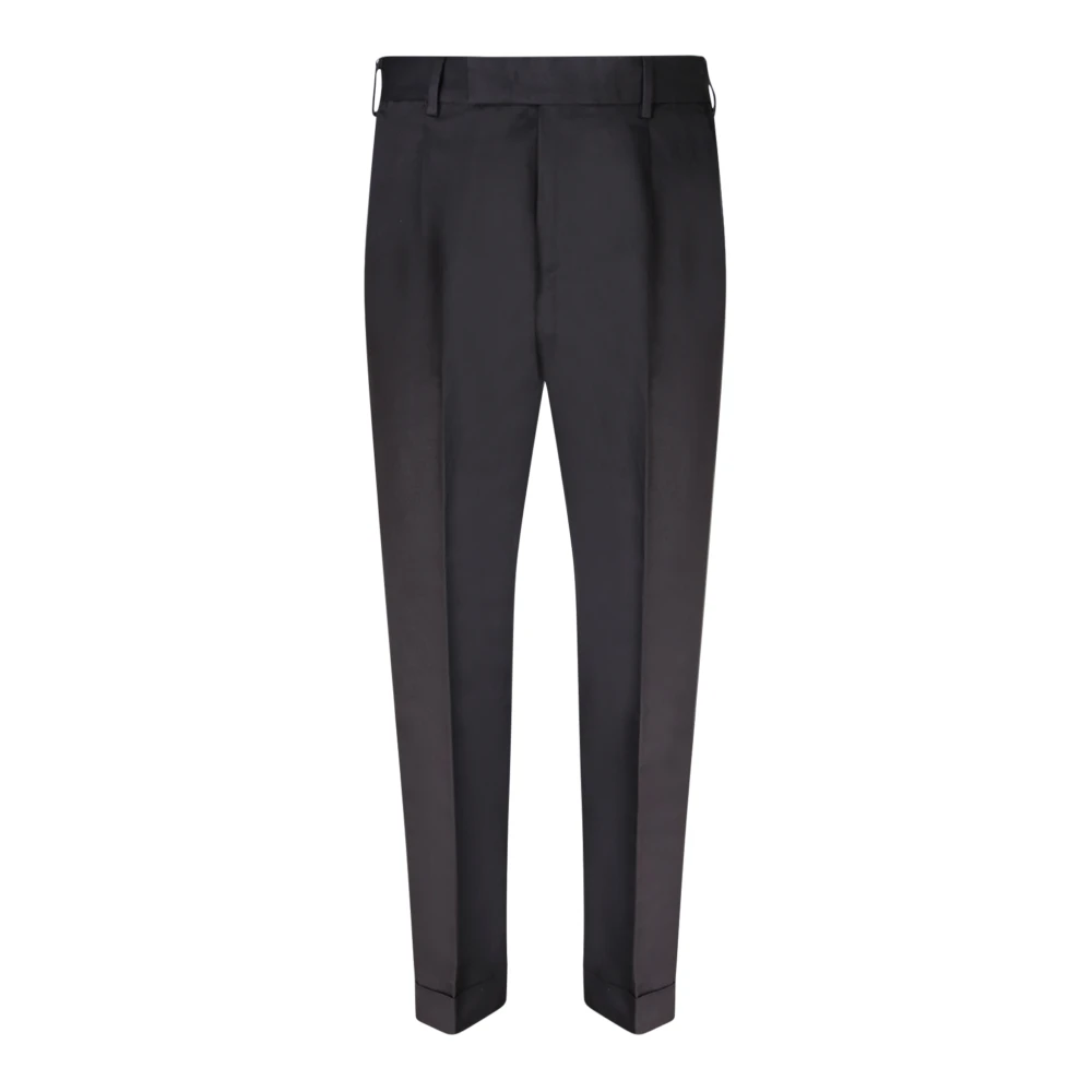 Pt Torino Men's Black Suit Trousers