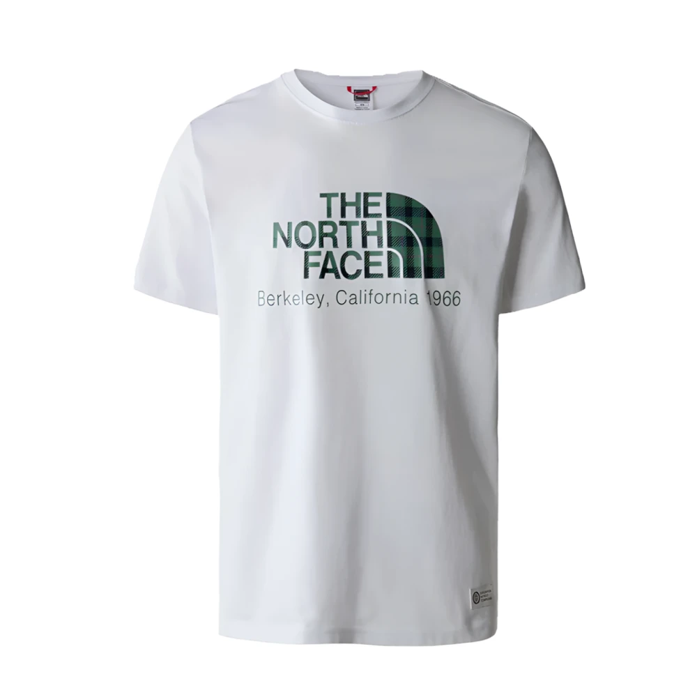 The North Face Katoenen Logo T-shirt Wit White Heren