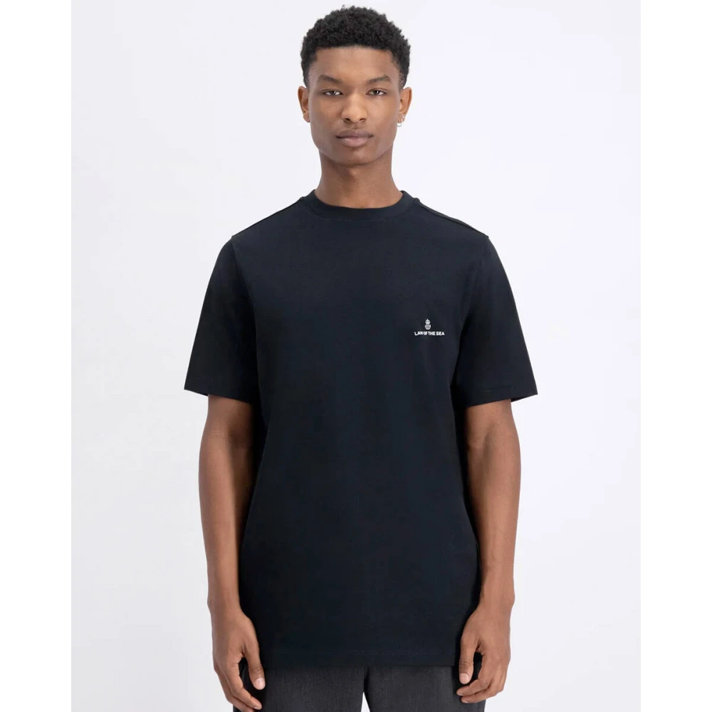 LAW OF THE SEA Korte Mouw Tee Black Heren