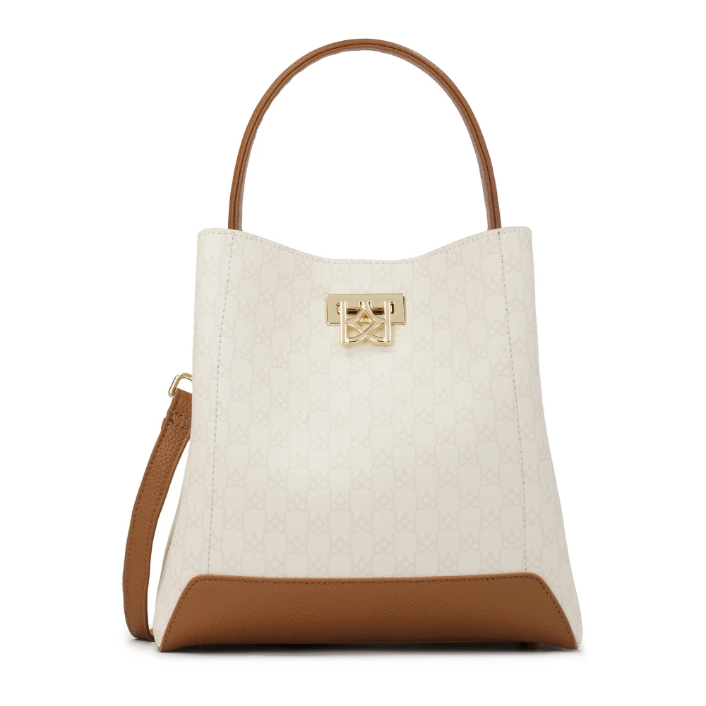 Kazar Tweekleurige handtas versierd met print White Dames