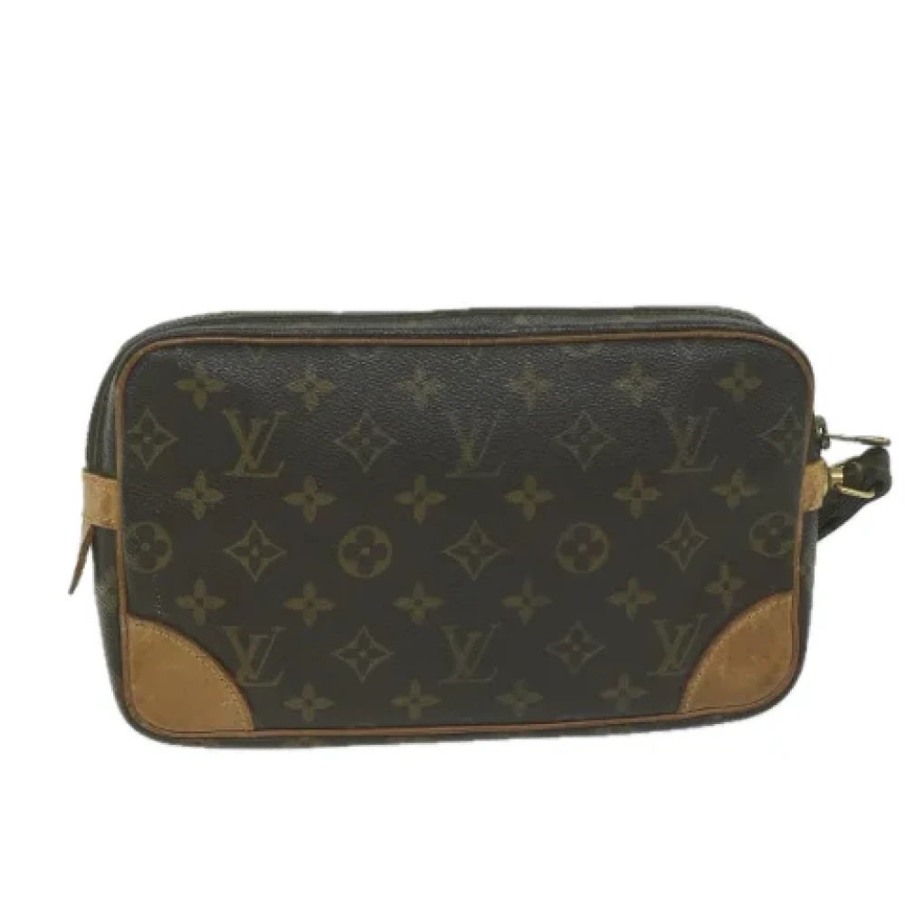 Louis Vuitton Vintage Pre-owned Canvas clutches Brown Dames
