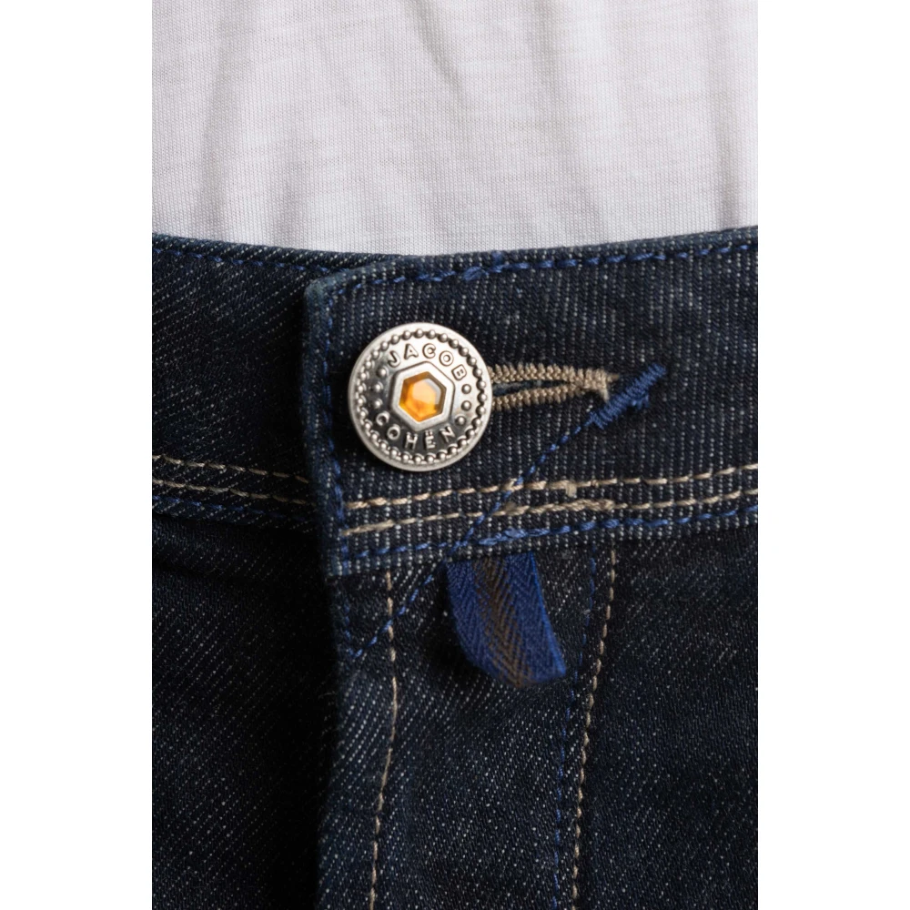 Jacob Cohën Donkere Wassing Slim Fit Jeans Blue Heren