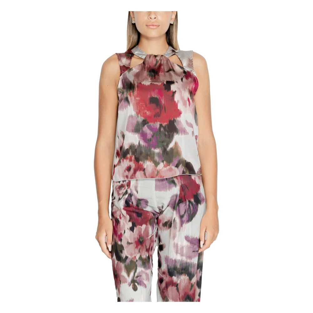 RINASCIMENTO Bloementop met knoopsluiting Multicolor Dames