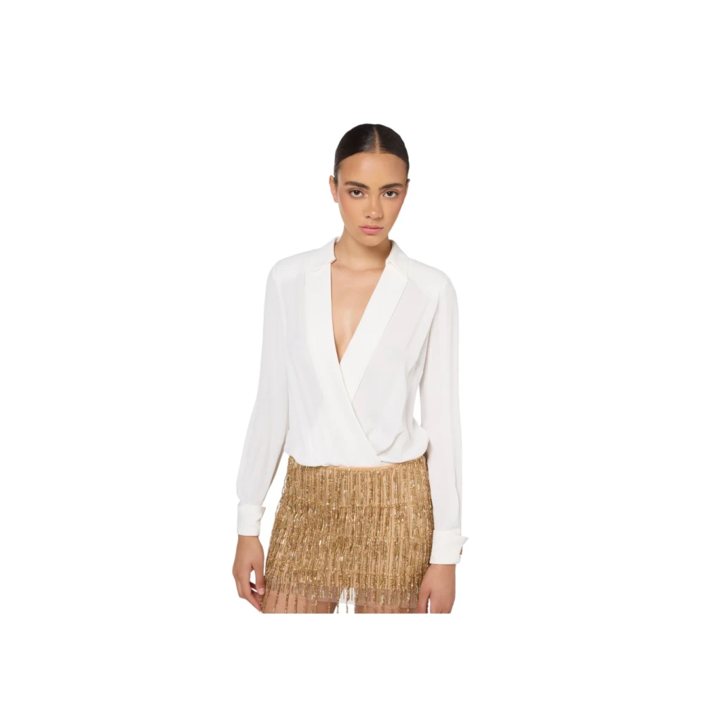 Elisabetta Franchi Elegante Jurk voor Speciale Gelegenheden Yellow Dames