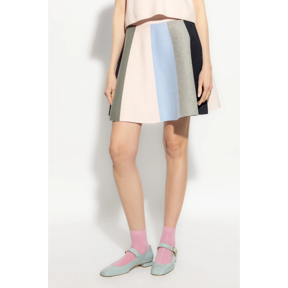 JW Anderson Rok met kasjmier afwerking Multicolor Dames