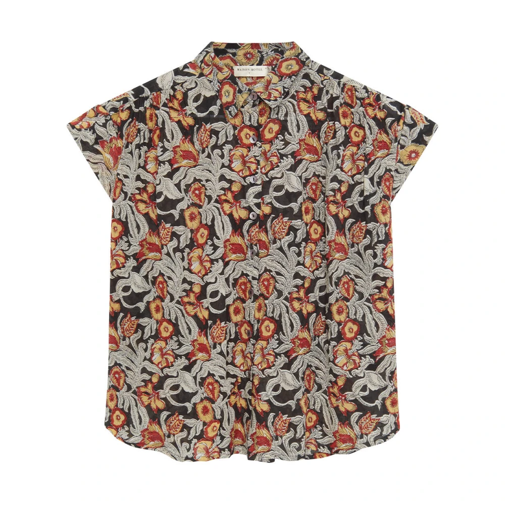 Maison Hotel Blouse korte mouw Bobby Multicolor Dames