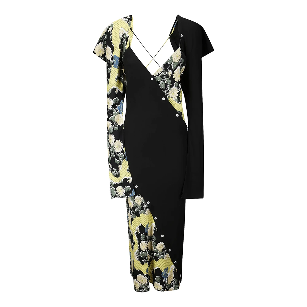 Setchu Origami Zijde Print Jurk Multicolor Dames
