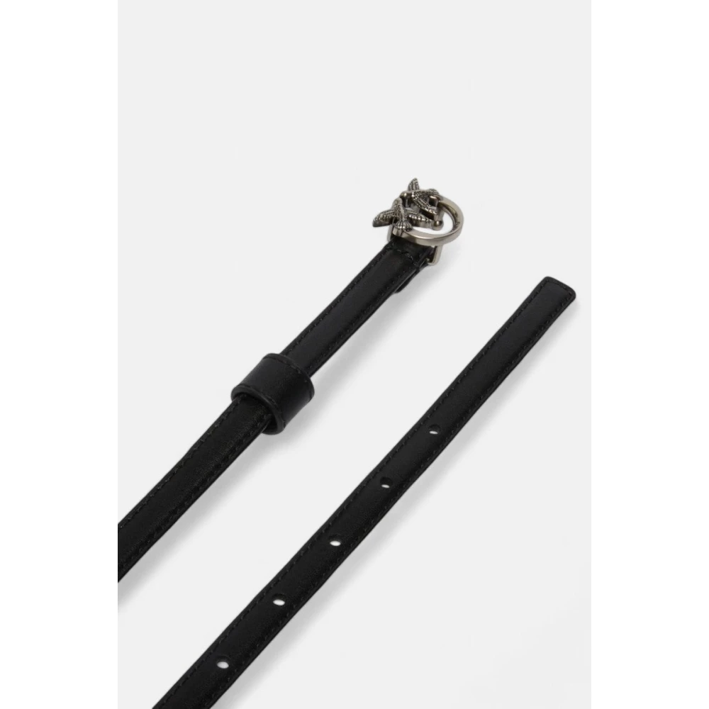 pinko Love Berry Leren Riem Black Dames