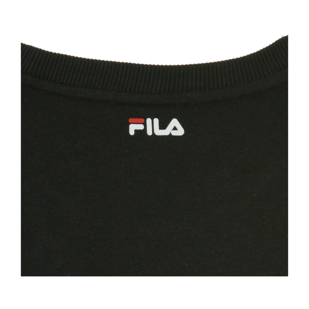 Fila Geblokkeerde Crew Sweatshirt in Zwart Grijs Multicolor Heren