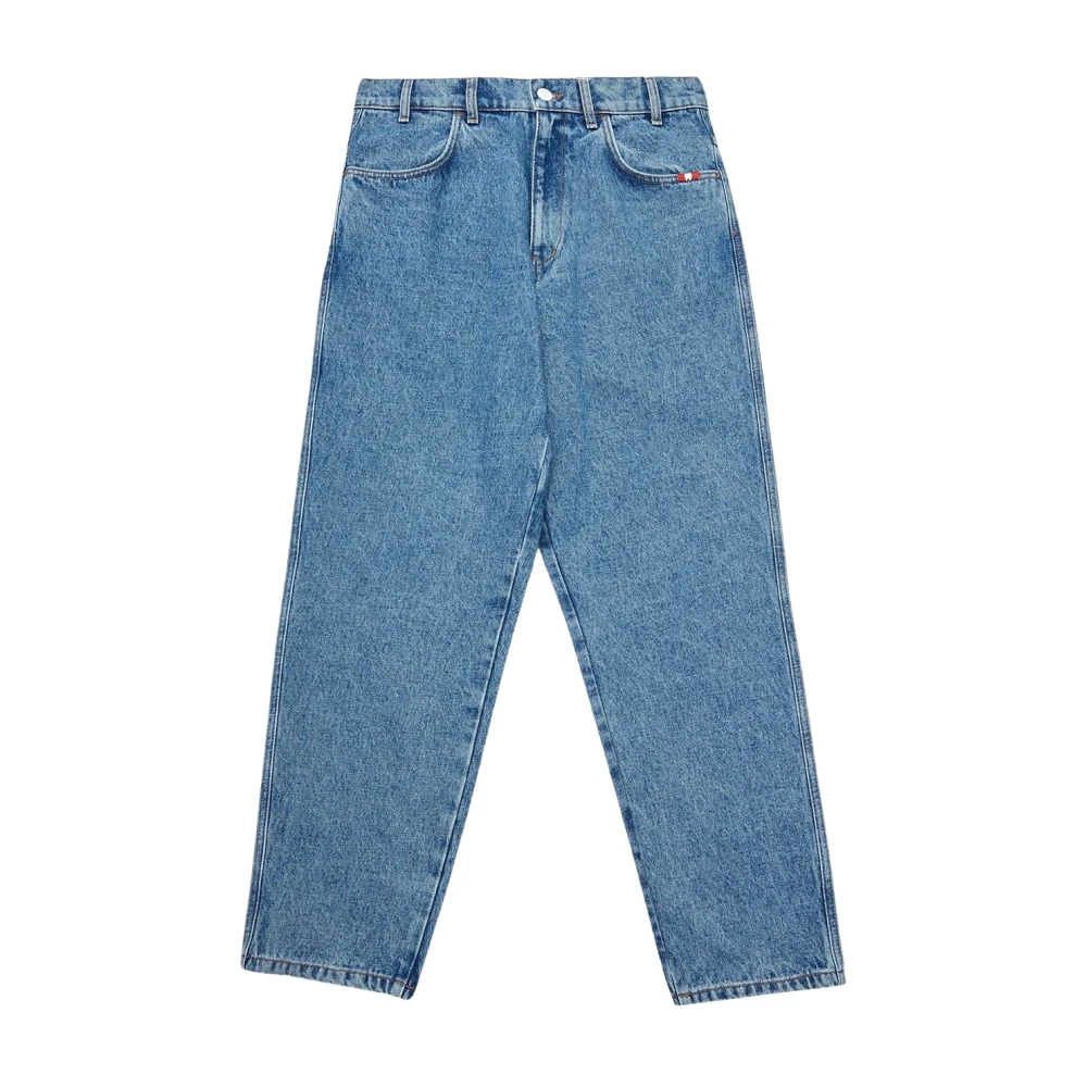Amish Denim Heren Jeans met Ritssluiting Blue Heren