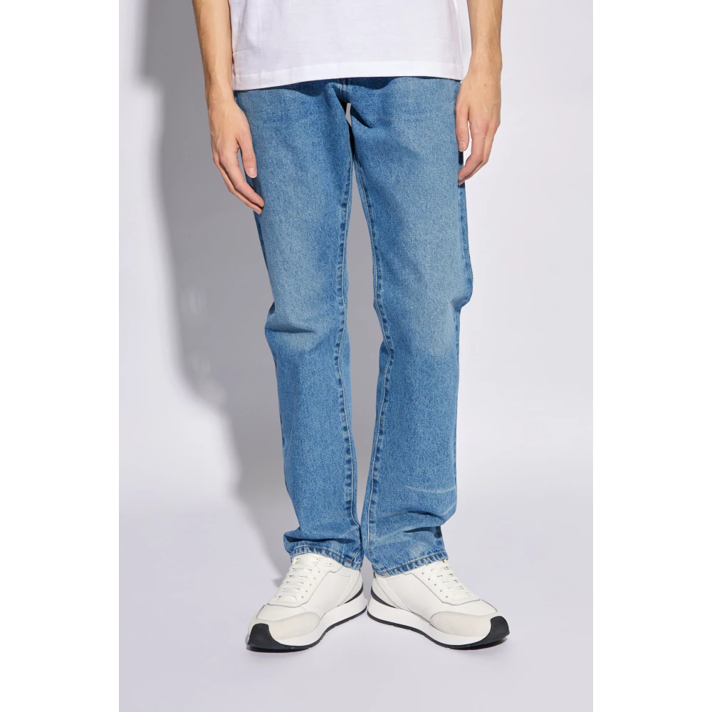 Versace Jeans met rechte pijpen Blue Heren