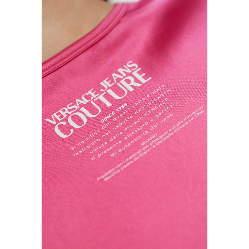 Versace Jeans Couture T-shirt met print Pink Dames