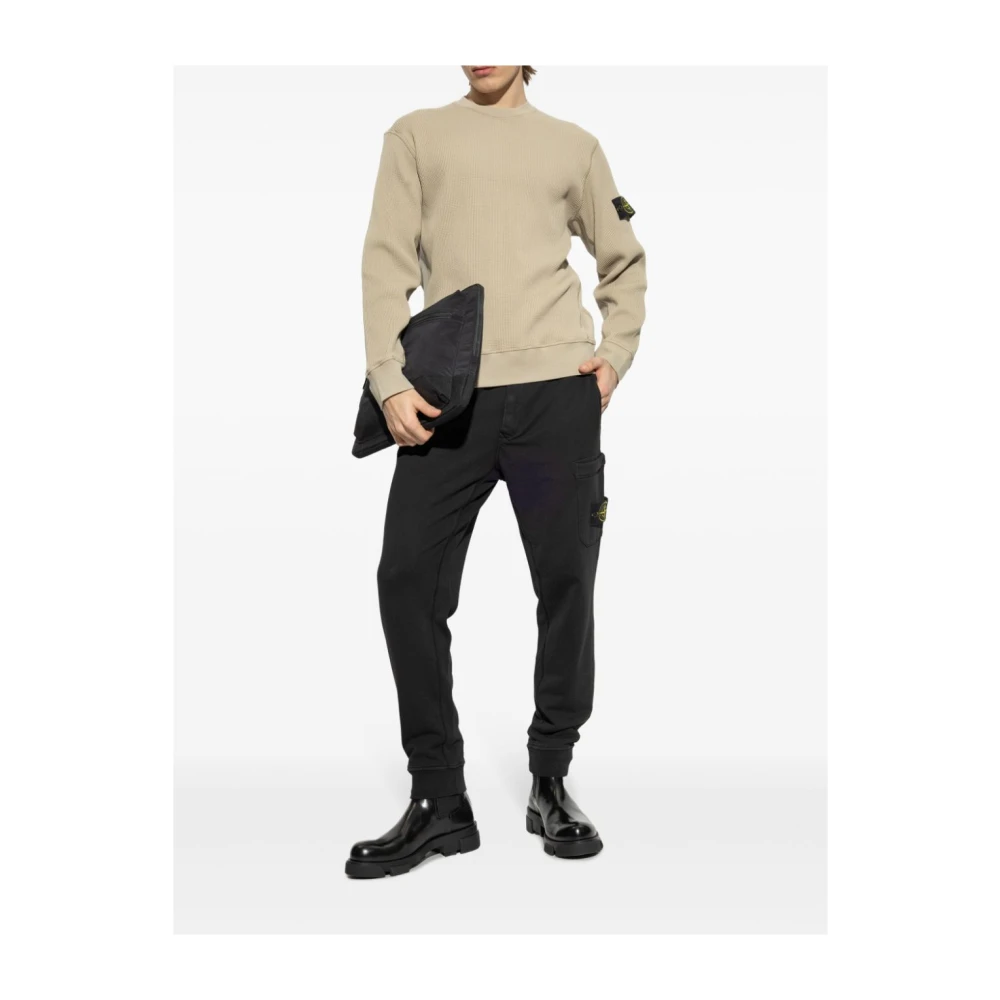 Stone Island Beige Sweatshirt Comfort Stijl Beige Heren