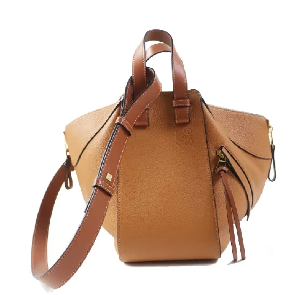 Loewe Pre-owned Leather handbags Brown Dames