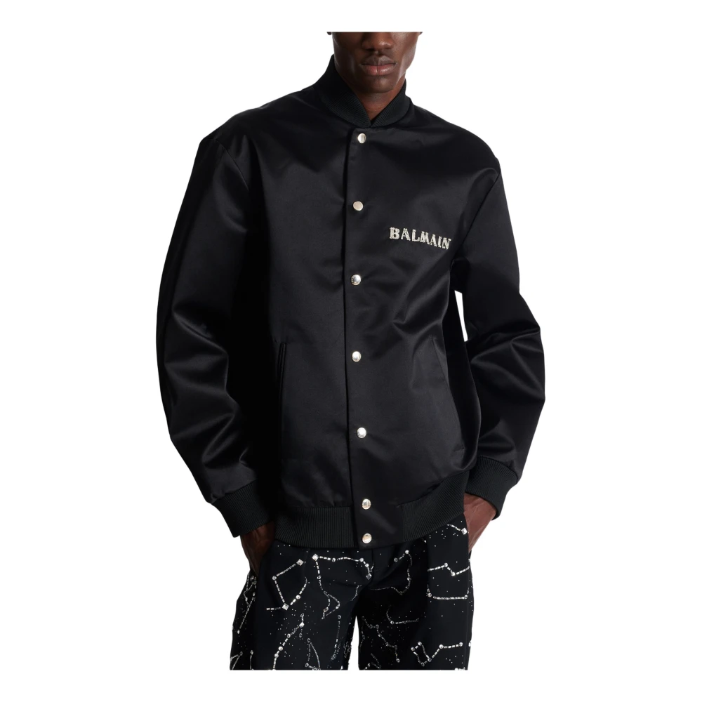 Balmain Bomber Jackets Black Heren