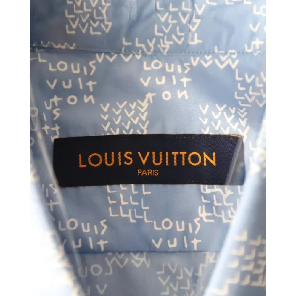 Louis Vuitton Vintage Pre-owned Cotton tops Blue Heren