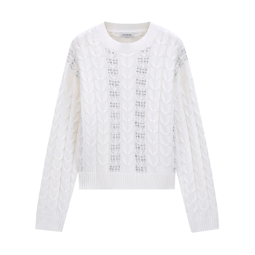 Guess , Damen, Strickwaren, Weiß, S