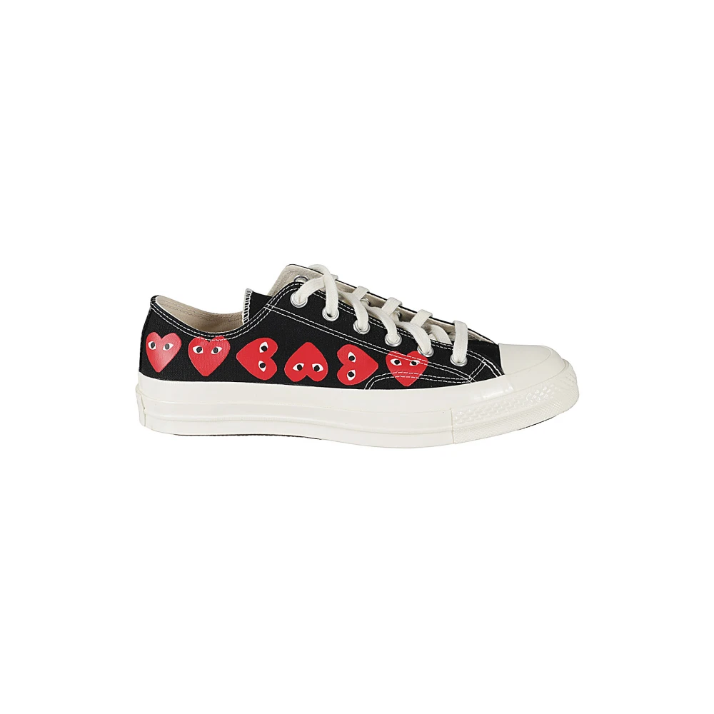 Comme des Garçons Play Hjärta Låg Topp Sneakers Black, Herr