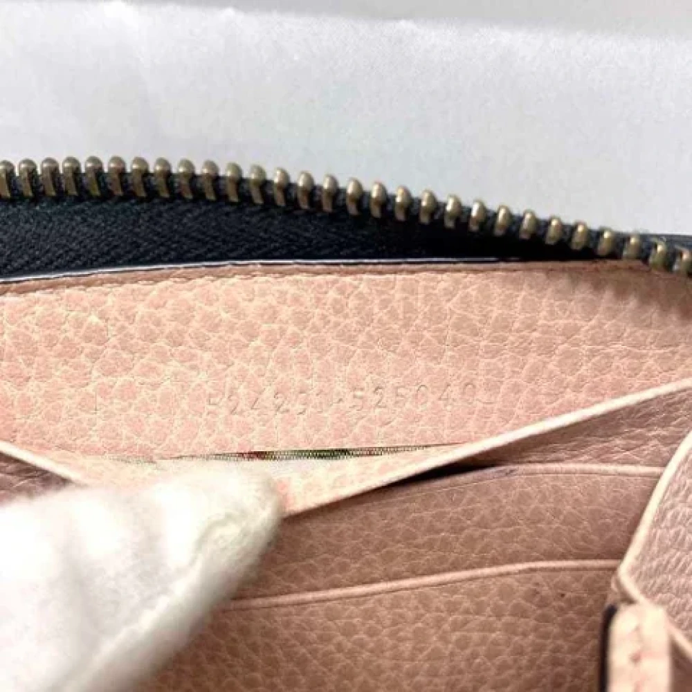 Gucci Vintage Pre-owned Leather wallets Black Dames