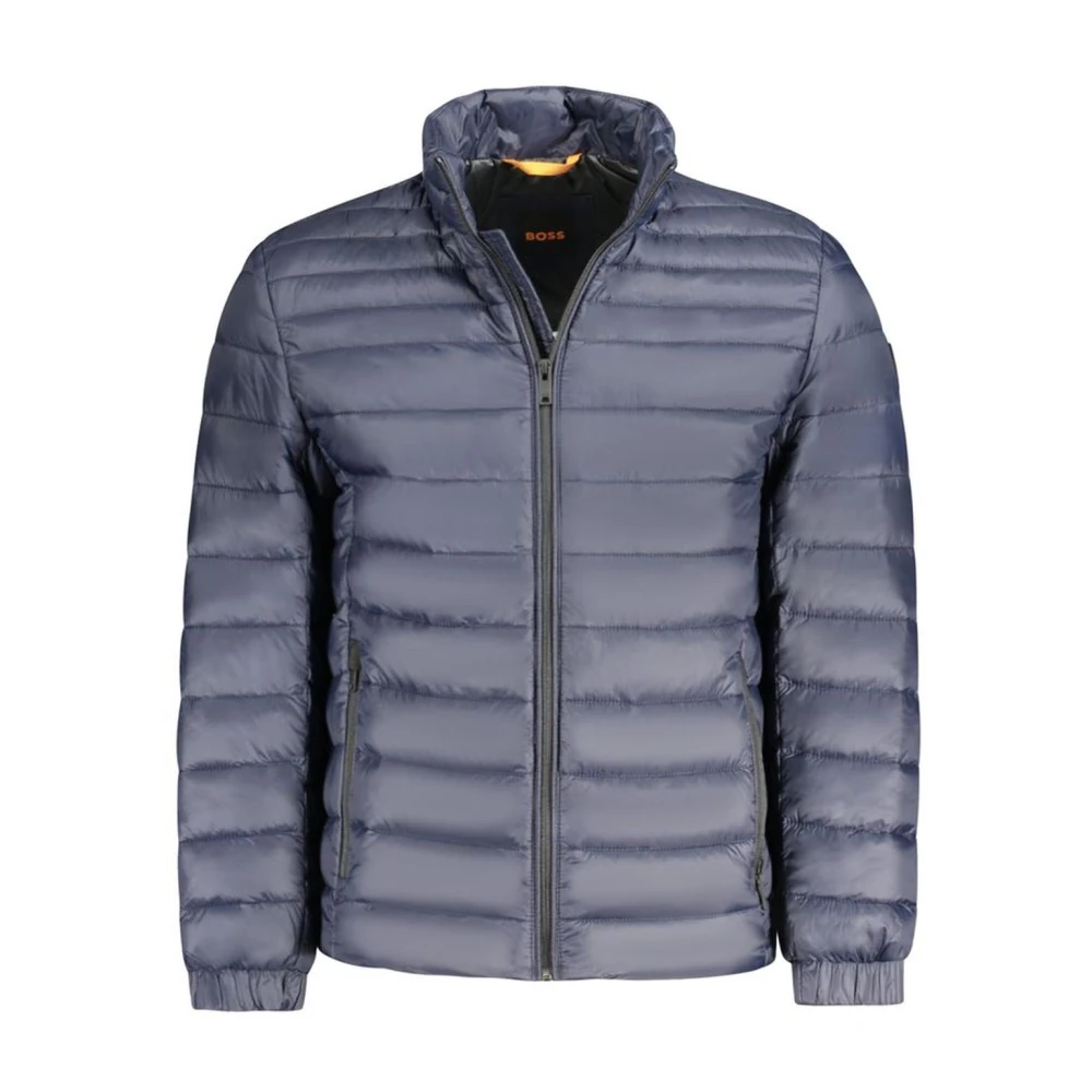 Hugo Boss Blauwe Polyamide Hoodie met Rits Blue Heren