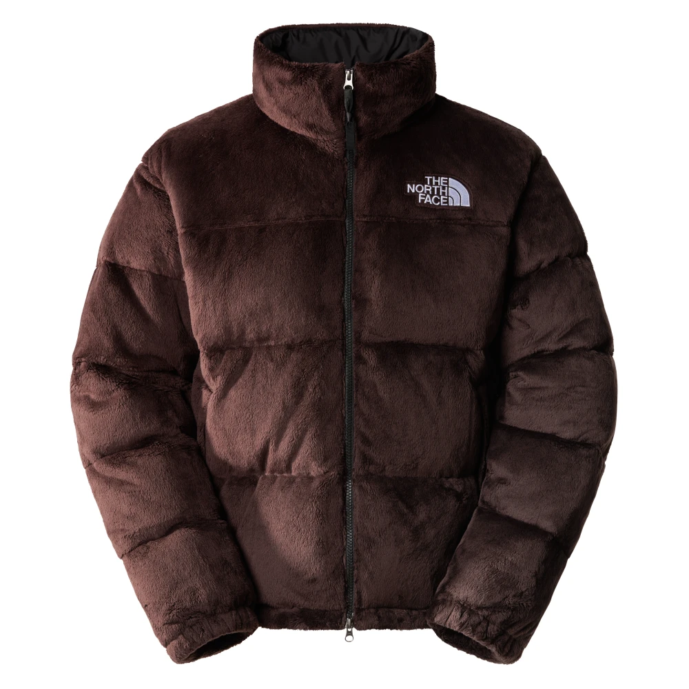 The North Face Gerecyclede Dons Velour Nuptse Jas Brown Heren