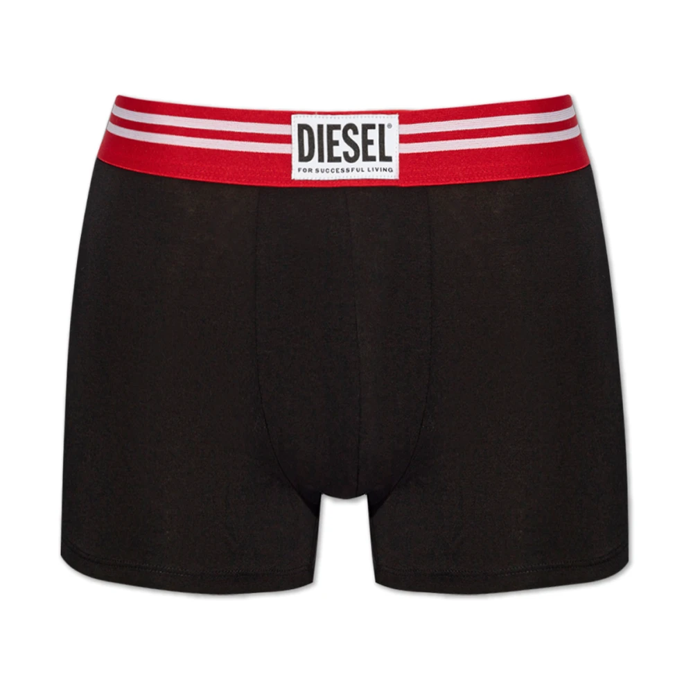 Diesel Umbx-Damien boxershorts met logo Black Heren