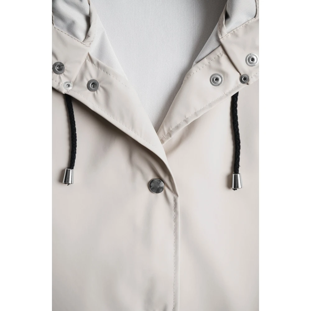 Stutterheim Lichtgewicht Waterdichte A-Lijn Regenjas Beige Dames