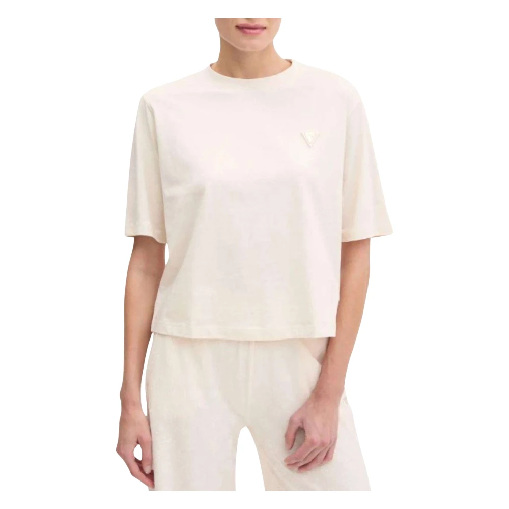 Guess Witte Box T-shirt voor vrouwen White Dames