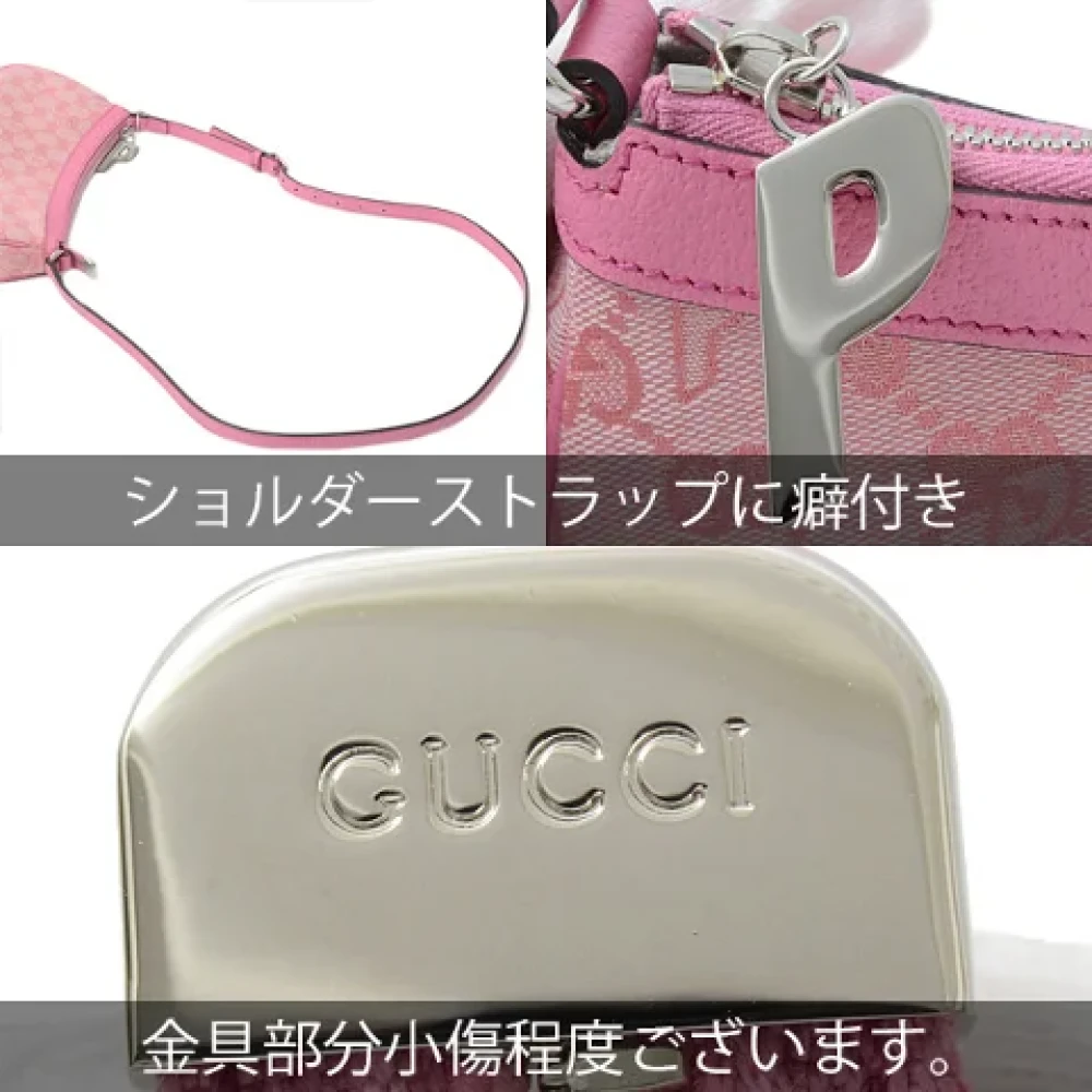 Gucci Vintage Pre-owned Canvas gucci-bags Pink Dames