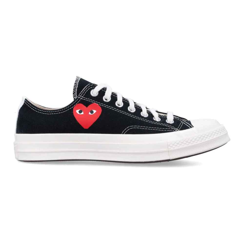 Black Heart Low Top Sneakers