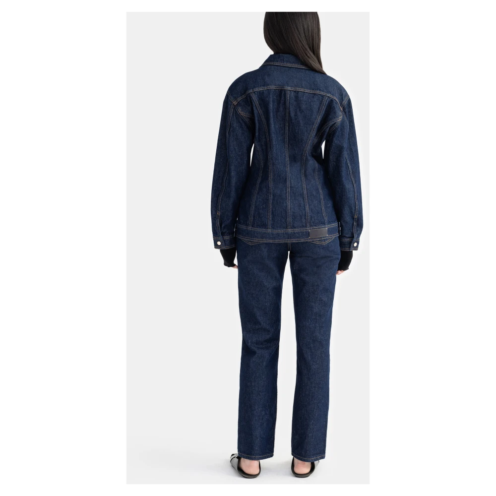 Aeron Denimjack met ballonmouwen Blue Dames