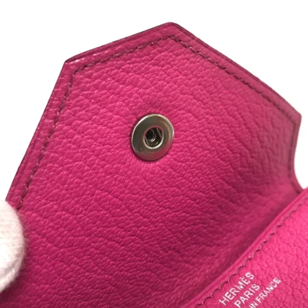 Hermès Vintage Pre-owned Leather wallets Pink Dames