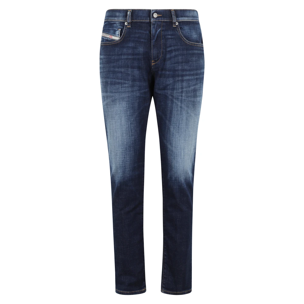 Diesel 2019 Gestructureerde Denim Jeans Blue Heren