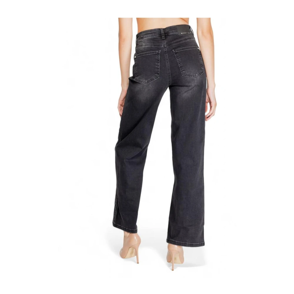 Street One Zwarte katoenen jeans met elastaan Black Dames