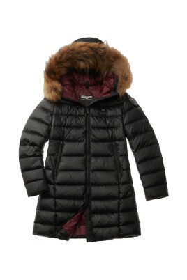 veste-noire-matelassee-en-duvet-avec-bordure-en-fourrure