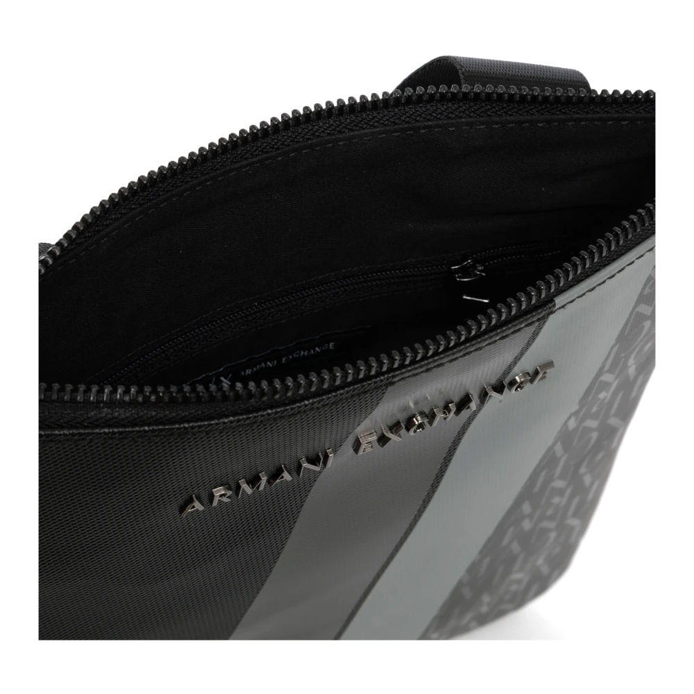 Armani Exchange Multicolor Crossbody Tas met Verstelbare Band Black Heren