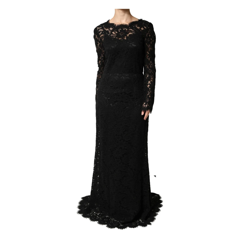 Dolce & Gabbana Women's Black Gowns, Xl, Mermaid Maxi Dress
