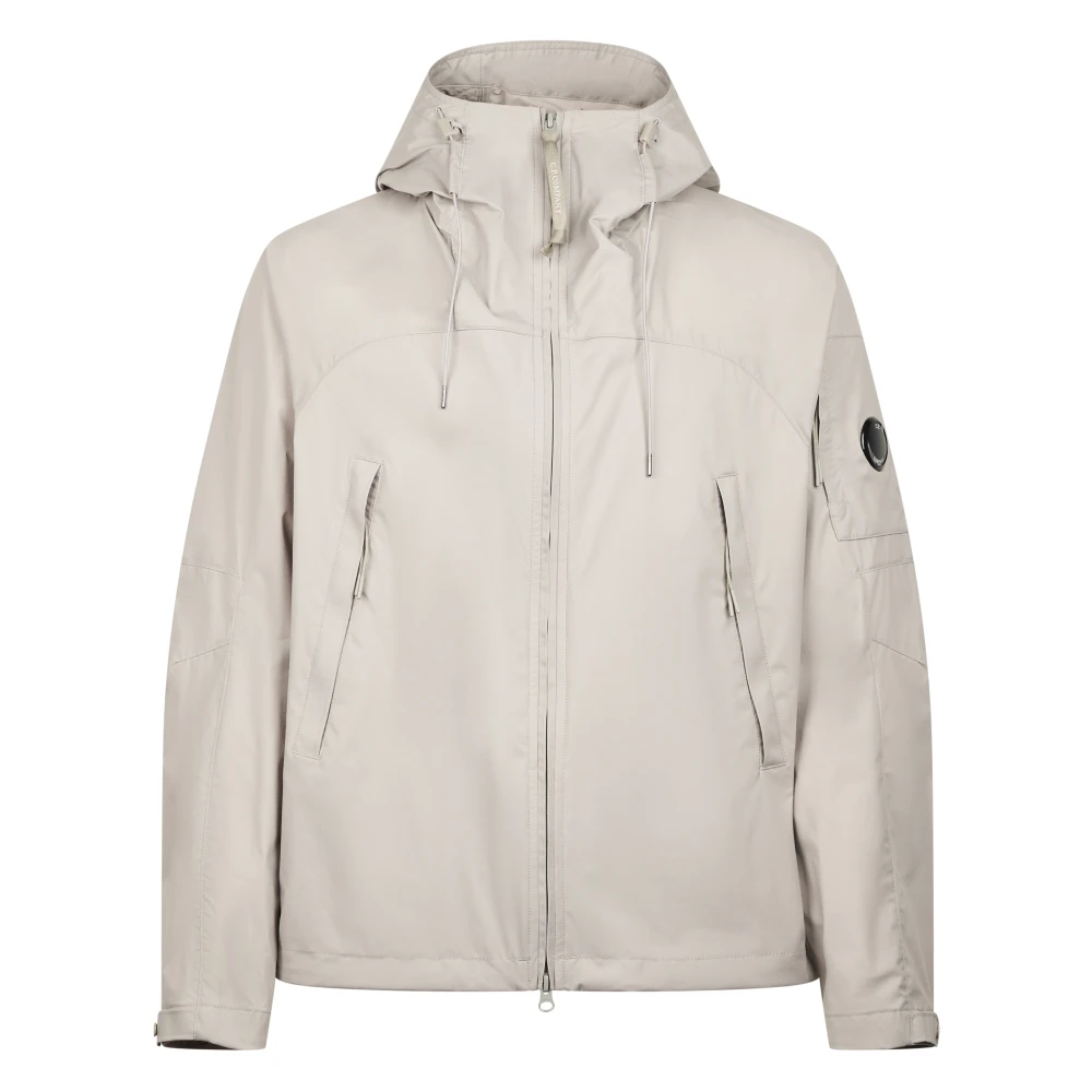 C.p. Company Men's Gray Pro-Tek Hooded Lens Jacket