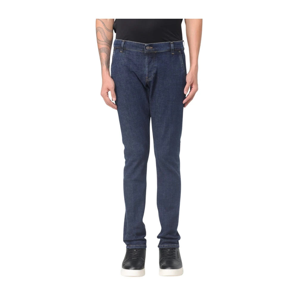 Dondup Gewassen Denim Konor Broek Blue Heren