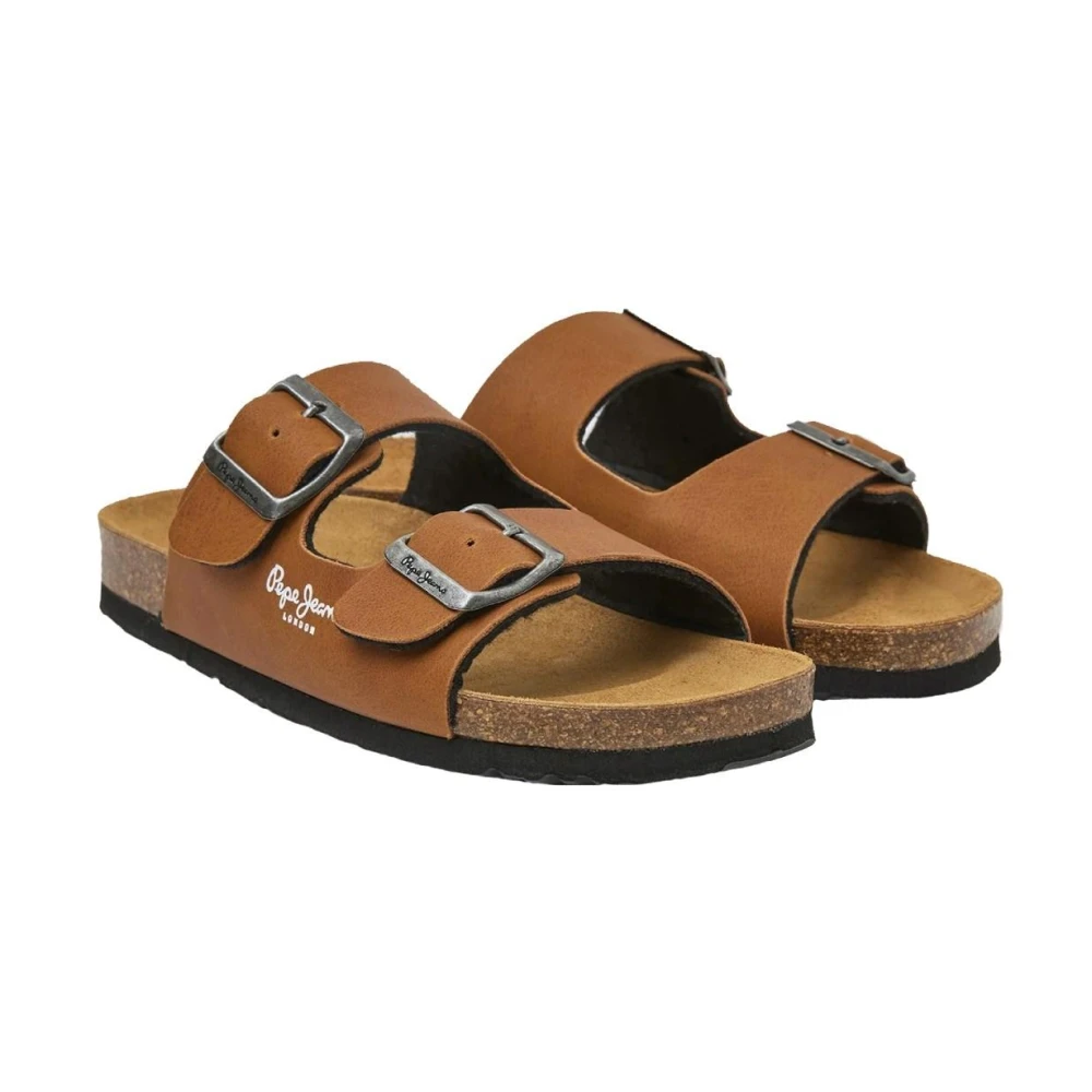 Pepe Jeans Unisex Kids Brown Kids Sandals, 33 Eu, Bio Double Kansas Sandals