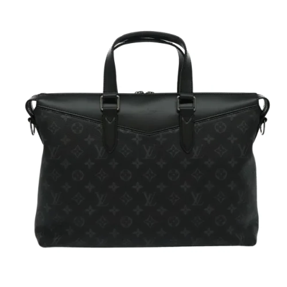 Louis Vuitton Vintage Pre-owned Canvas briefcases Black Dames