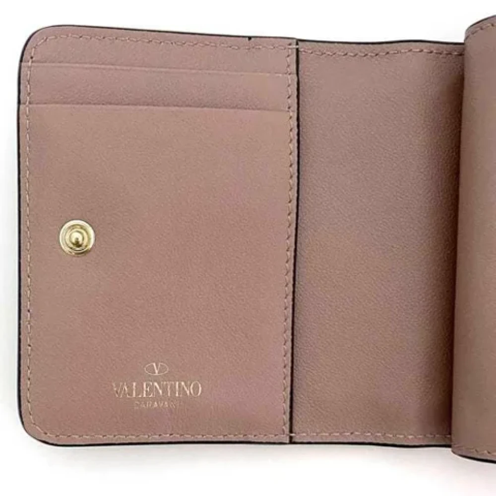 Valentino Vintage Pre-owned Leather wallets Brown Dames