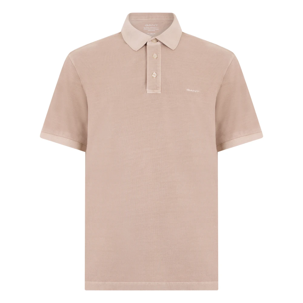 Gant Uomo Beige - Polo Sunfaded In Piqué - Tops - L