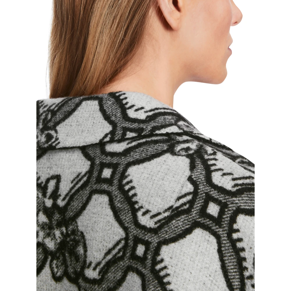 Marc Cain Omkeerbare Jas met Print Gray Dames