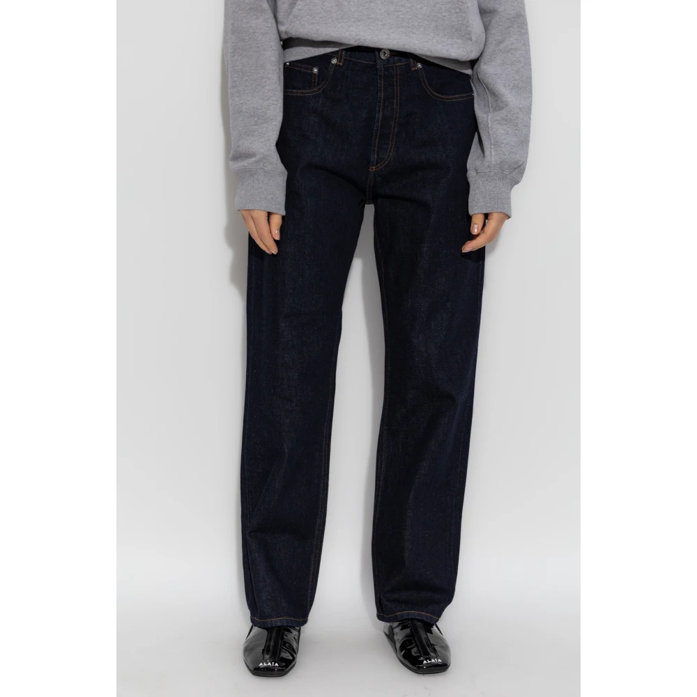 JW Anderson Jeans met logo Blue Dames