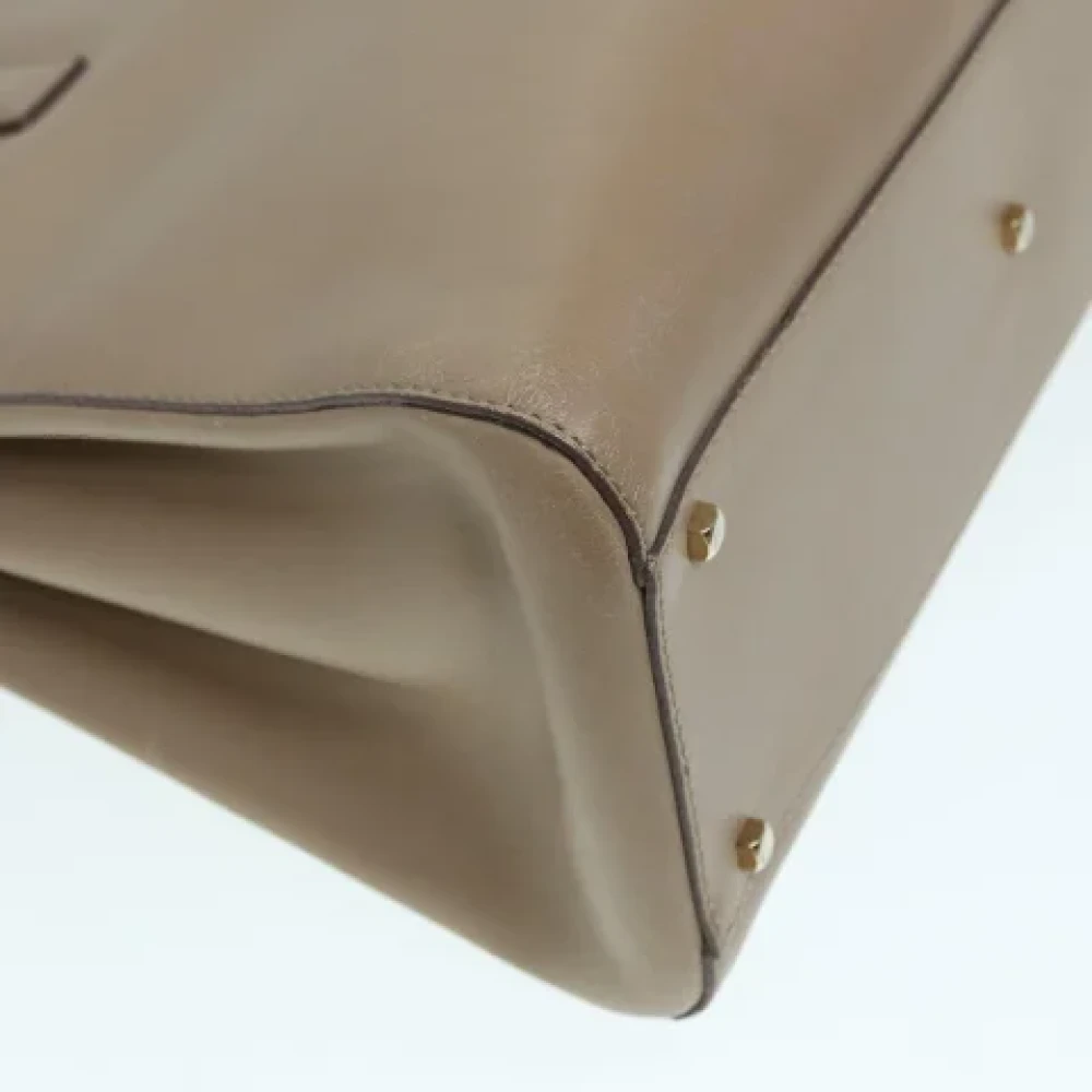 Salvatore Ferragamo Pre-owned Leather totes Beige Dames
