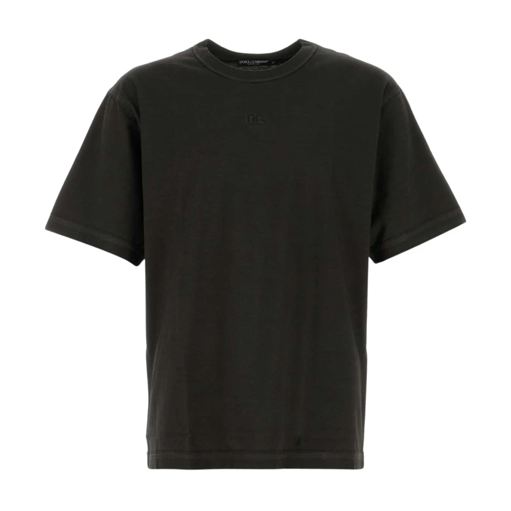 Dolce & Gabbana Men's Black T-Shirts, L, Jersey T-Shirt