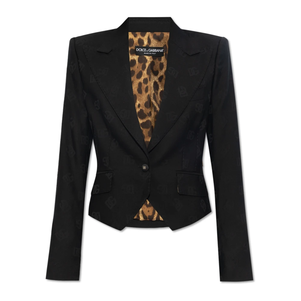 Dolce & Gabbana Gepersonaliseerde blazer Black Dames