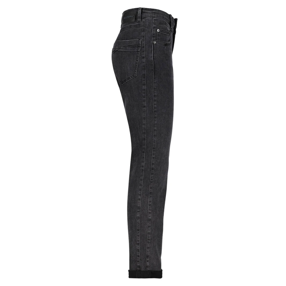 Red Button Grijze Denim Jeans Janice Stijl Gray Dames